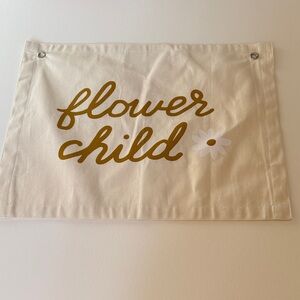 Flower Child Canvas Wall Banner